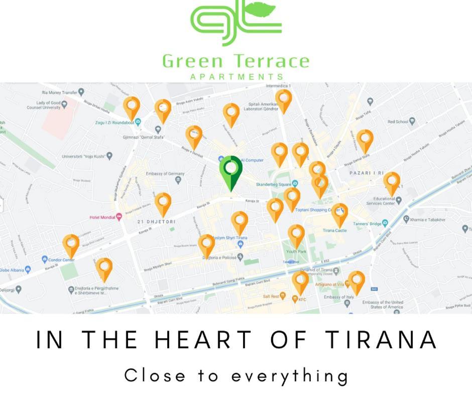 Green Terrace Apartment 4 Tirana Bagian luar foto